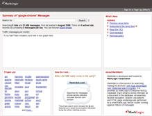 Tablet Screenshot of google-chrome.markmail.org