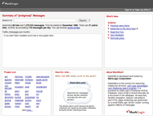 Tablet Screenshot of postgresql.markmail.org